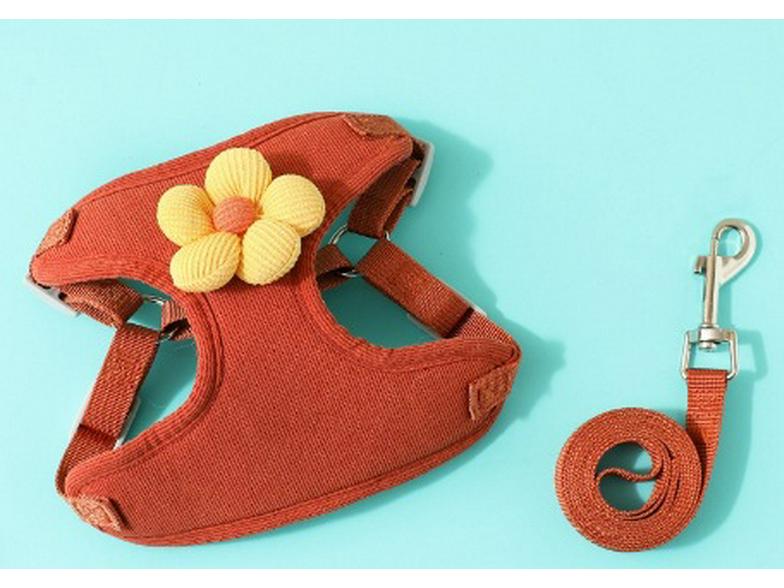 3D Kreslená vesta pro domácí mazlíčky a sada vodítka pro psy a kočky - Postroj odolný proti úniku pro venčení