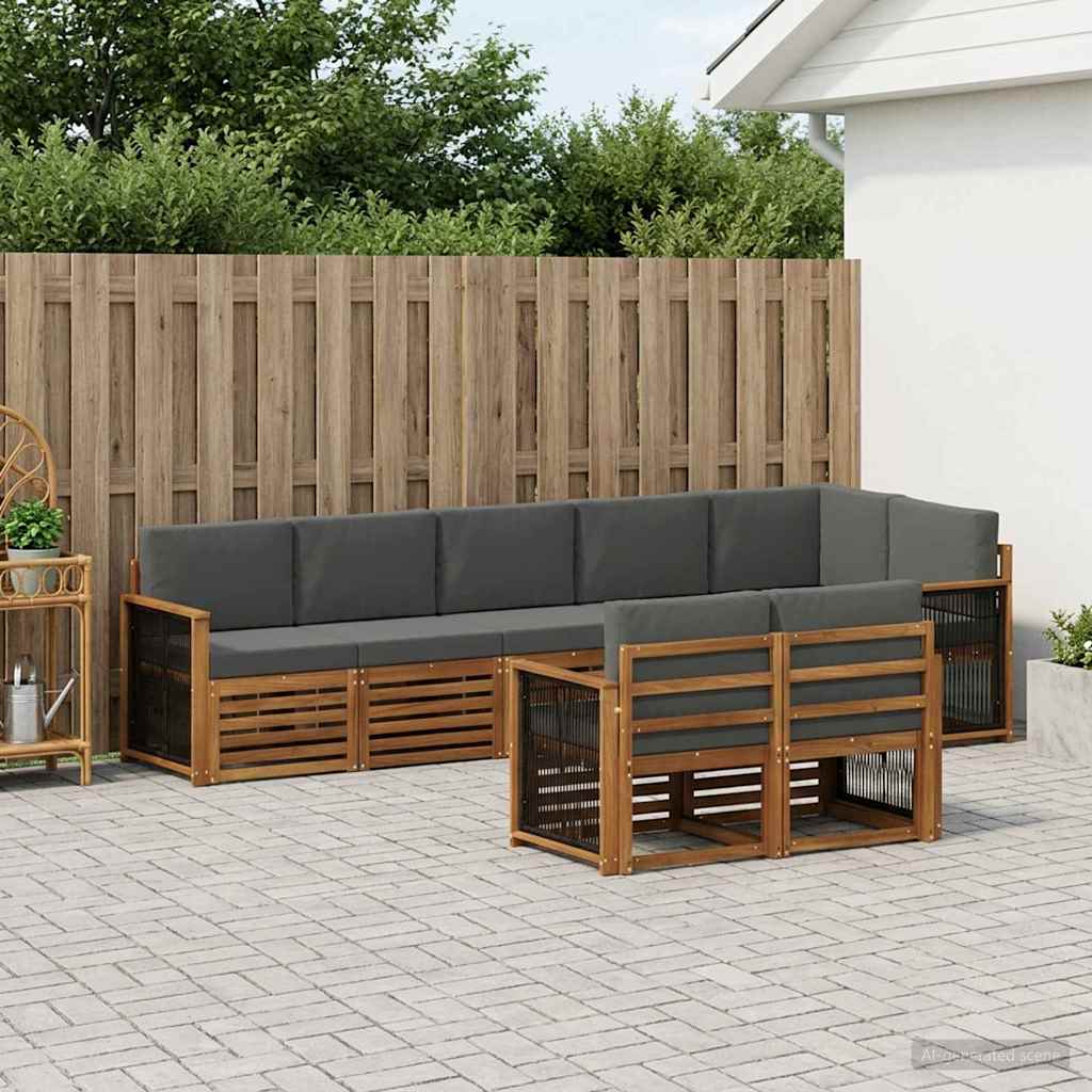 Outdoor Sofa Set Solid Acacia Wood