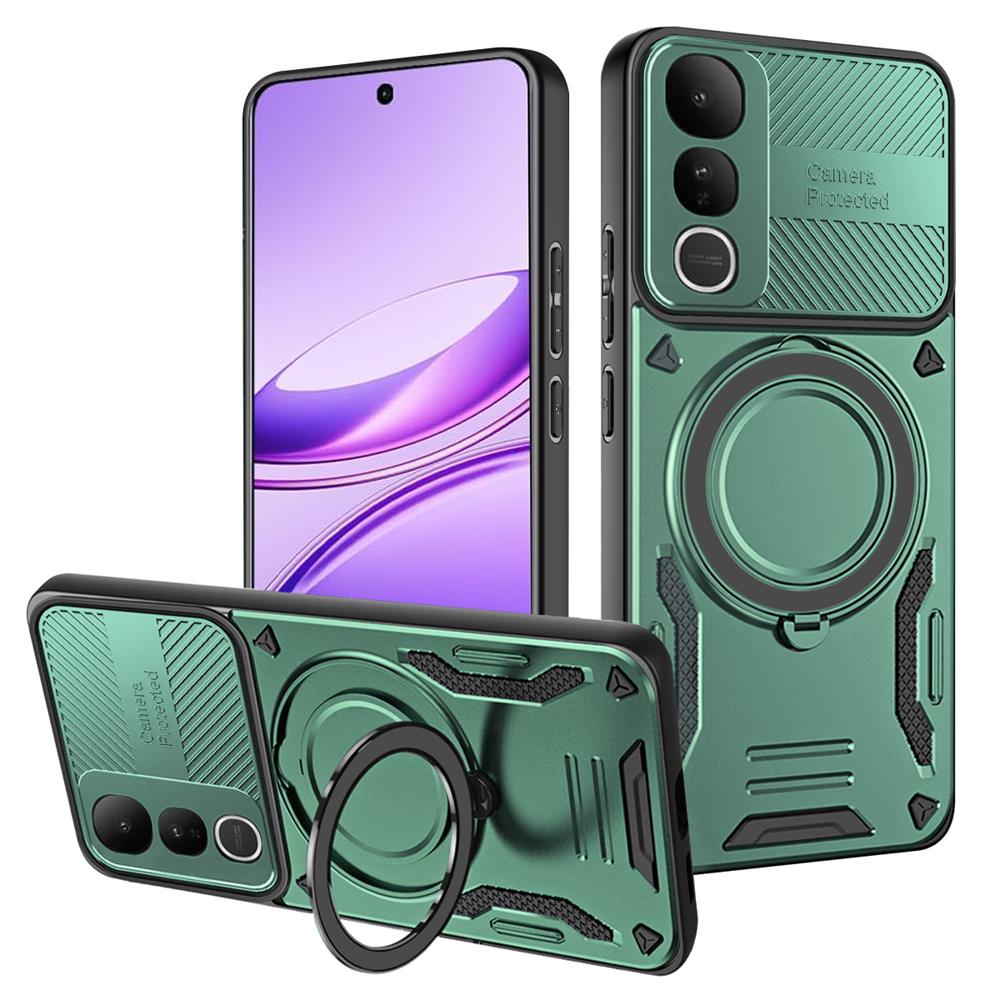 Armor Magnetische Hülle Für VIVO Y29 Y29S Y39 Y04 4G 5G Ringhalter Stoßstange Ständer Halter Abdeckung für Vivo V50 / V50 Lite Handyhüllen