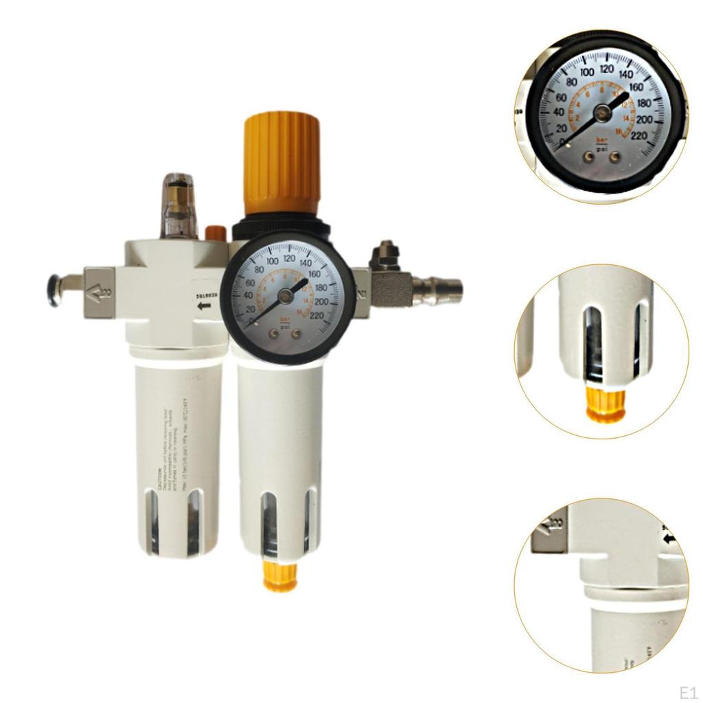 Oil Water Regulator Separator Air Pressure Tire Repair Tool DIY High Resistant