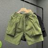 Men's Lightweight Casual Shorts Elastic Waist Drawstring Pocket Detail Streetwear Bottoms