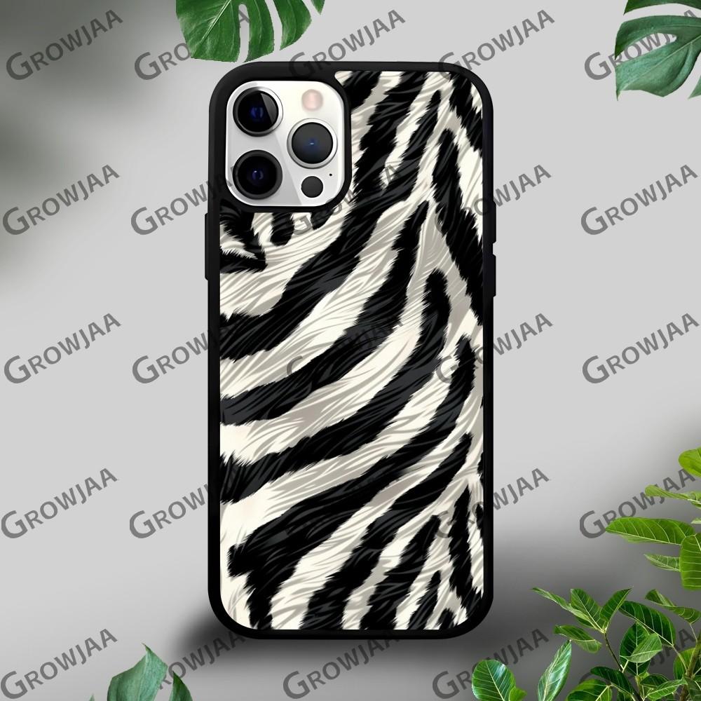 Luxury Zebra Stripes Art Phone Case For iPhone 16 15 14 13 12 11 Pro Xs Max Mini Plus Celulares Hard Funda