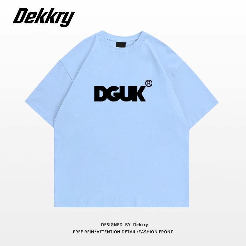 Large size fat MM American retro design letter short-sleeved T-shirt women's loose and thin versatile couple half-sleeved top
