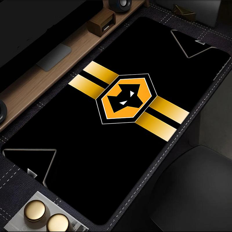 Flammende Wölfe Emblem Wanderer Mauspads, Gummibasis, Mauspads für Gamer und Bürogebrauch, Gaming Schreibtisch , Leicht zu reinigende Matte Weihnachtsgeschenke für Fans