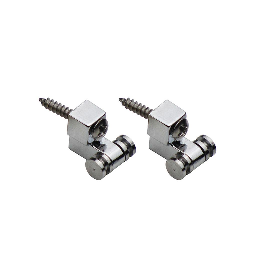 FLEOR 4PCS Metal Electric Guitar String Retainers Trees Guide Roller Black +Chrome for FD ST TL Guitar Parts