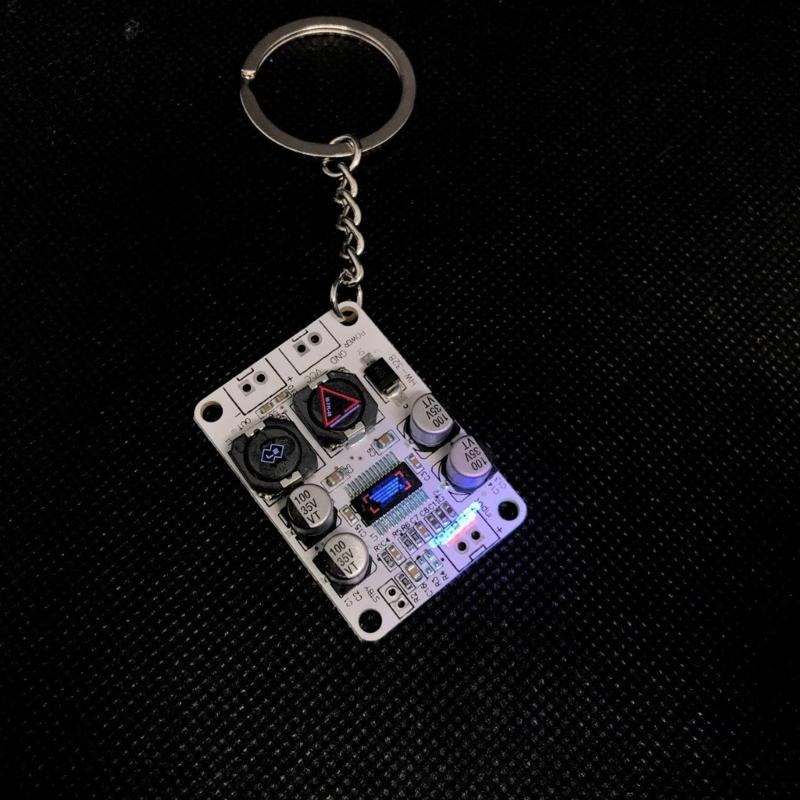 Mechanical Schoolbag Pendant Keychain Mechanical Metal Cool Circuit Board Charm For Boys Girls Vending Machine