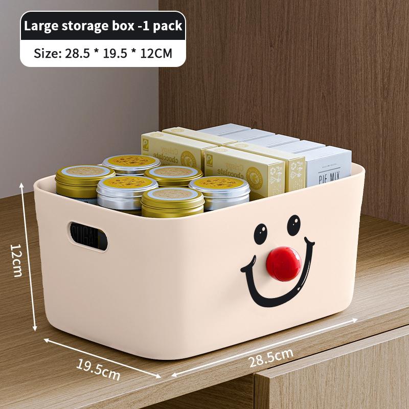 Desktop Storage Box Dormitory Sundries Plastic Cosmetic Storage Box Bathroom Kitchen Sorting Storage Basket Bins
