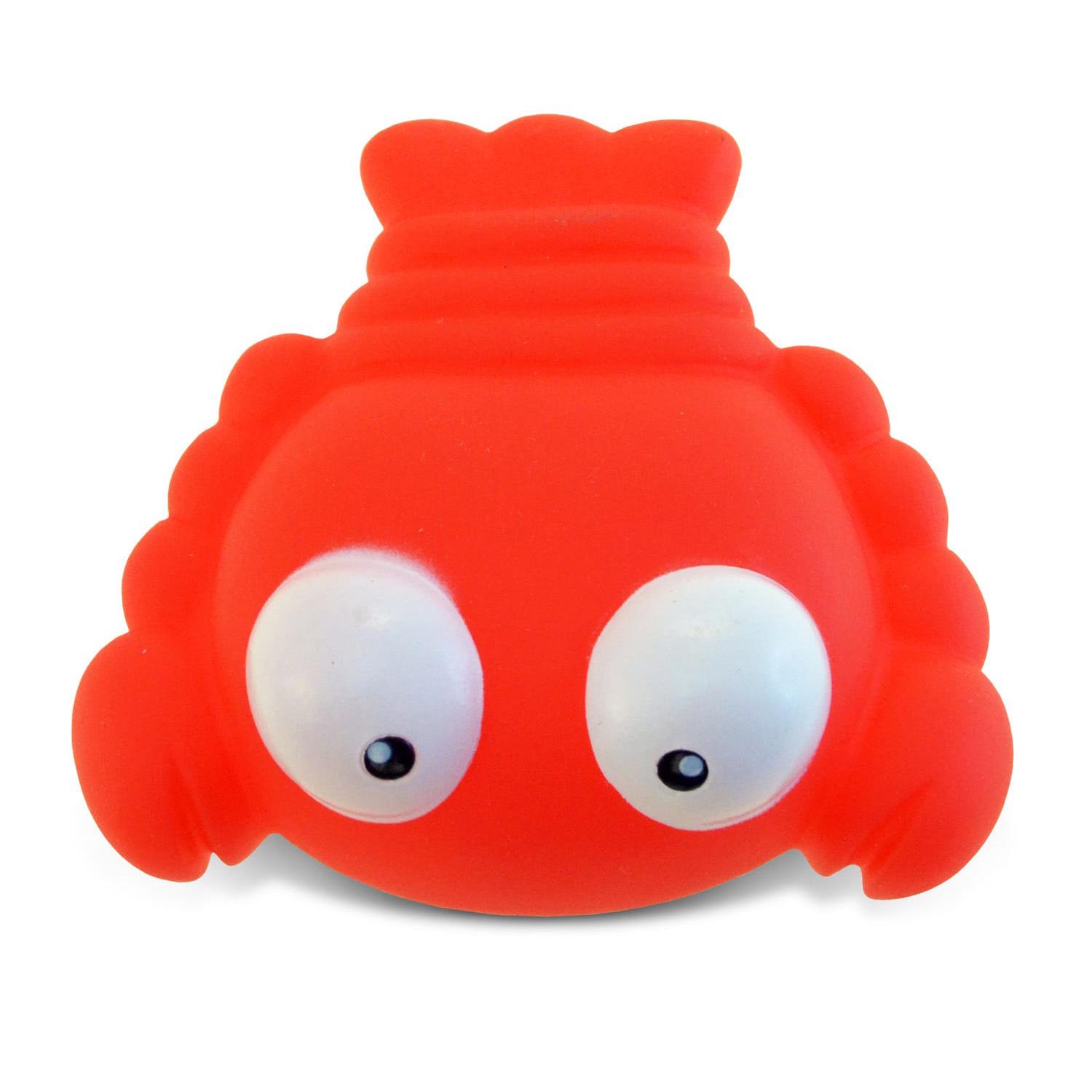 Eco-Friendly Animal Squeaky Bath Toys for Kids - Bubble Crab Rubber Water Toys