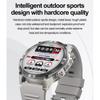 Rainbuvvy HK08 Android Smartwatch 1.43inch AMOLED Full Screen Touch 466x466 BT5.3 Bluetooth Call NFC IP68 GPS Heart Rate 530mAh Outdoor Sports Watch