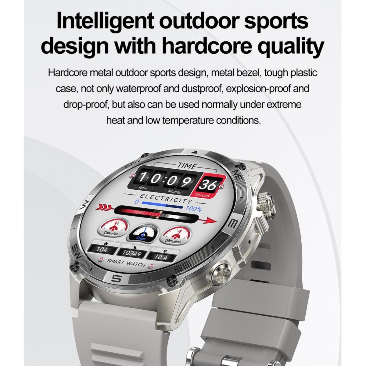 Rainbuvvy HK08 Android Smartwatch 1.43inch AMOLED Full Screen Touch 466x466 BT5.3 — фото 16