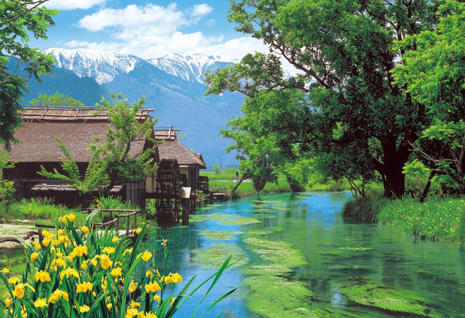 

Epoch Jigsaw Japanese Azumino Watermill Nagano with and Score Ticket 300-Piece Puzzle Landscape - (26x38cm) 25-143 Glue, Spatula,