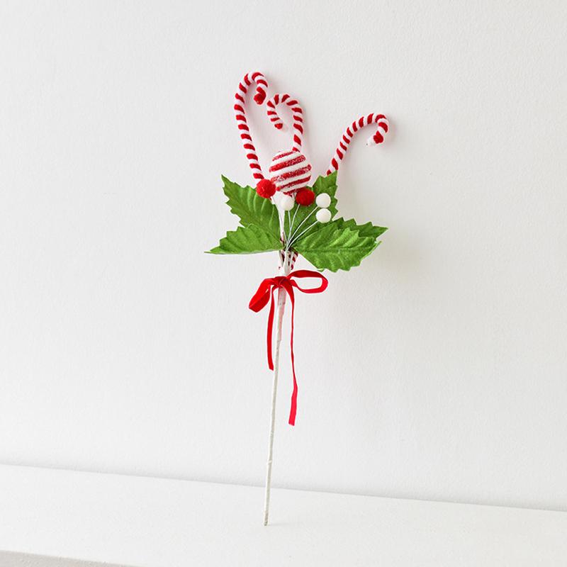 1 Stück Polyester Festival Dekoration Lutscher Weihnachten Weihnachtskugel Exquisite Weihnachtsbaumschmuck Twist-Stab Wirbelnd