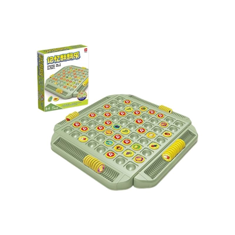 Interactive Flip And Matched Board Game Toy For Kid Adult Parties Practical Family Travel Activity With Colorful Card