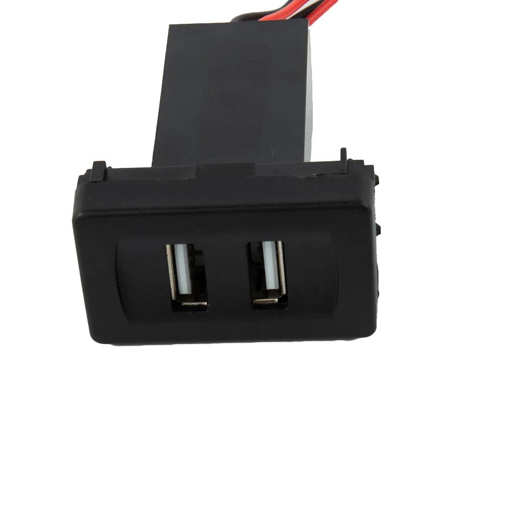 Duální USB port nabíječka do auta 2,1A kolébkový adaptér Zásuvka pro VW Transport T4 Light Vestavěná zásuvka Spínací panel Auto Duální USB Coche