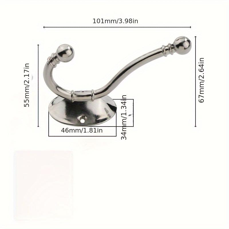 2Pcs Wooden Cabinet Doors European-Style Coat Hanger, Wall-Mounted Single Hanger for Kitchen And Bathroom, Key Holder, Entryway Hanger