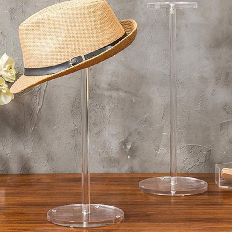 Acrylic Hat And Wig Display Stand Featuring Modern Designs and Easy Maintenance Home Organization Storage Solution