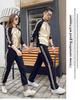 2025 Trendy Parent-Child Autumn/Winter Spliced Sports Suit - Internet Sensation for Families