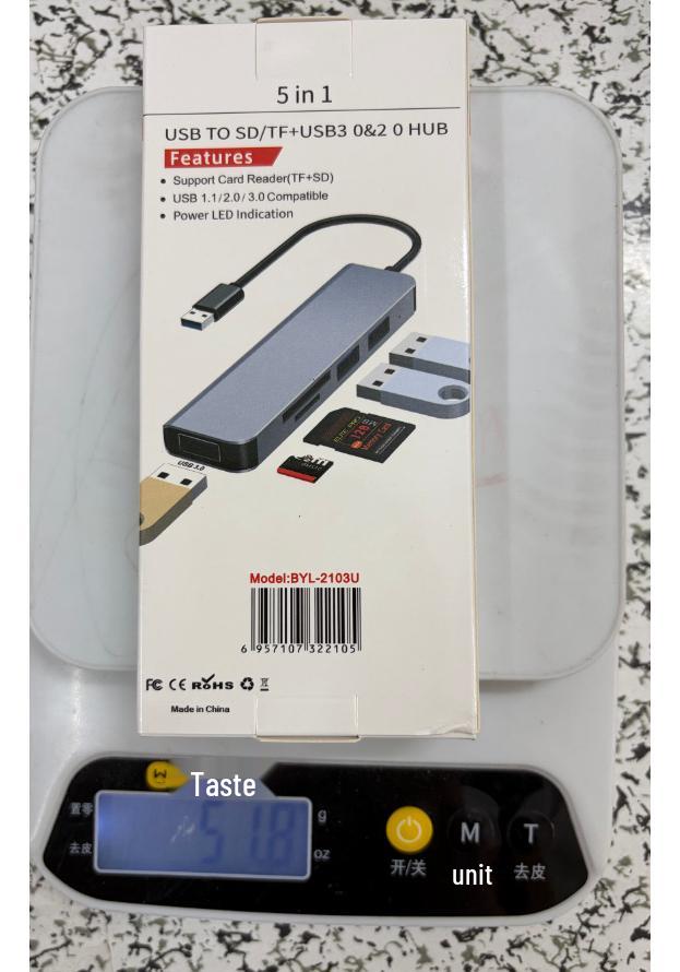 Hot Selling USB 3.0 Type-C Hub Card Reader & Phone/Computer Splitter