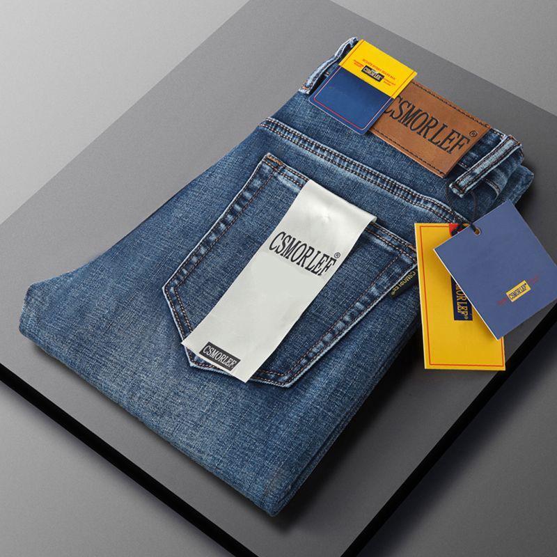 CSMOR LEE Herren Retro Slim Straight Elastische Jeans - Frühling & Herbst Kollektion