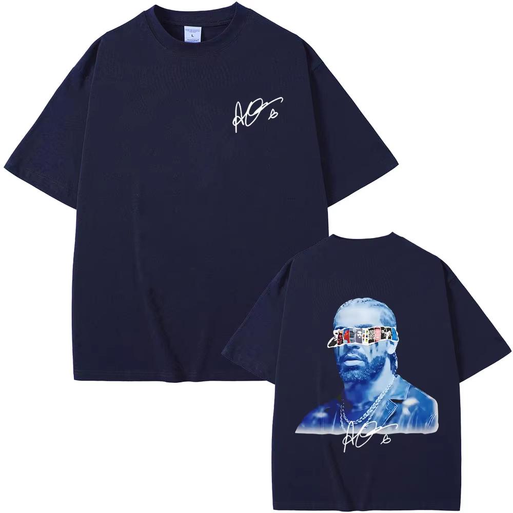 2026 T-shirt Grafica Rapper Drake Stampa Copertina Album ICEMAN T-shirt Uomo Donna Moda Hip Hop Streetwear T-shirt Oversize Manica Corta Abbigliamento Casual