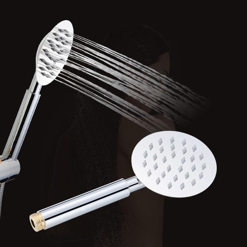 Universal Stainless Steel Handheld Large Bath Shower Head Handset Rain Shower System  Bathroom Faucet Shower