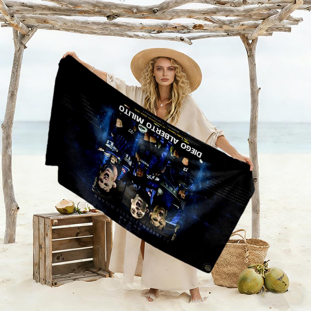 Sieg des brasilianischen Fußballers. Strandtuch Super Weich & Saugfähig Bequem Leicht