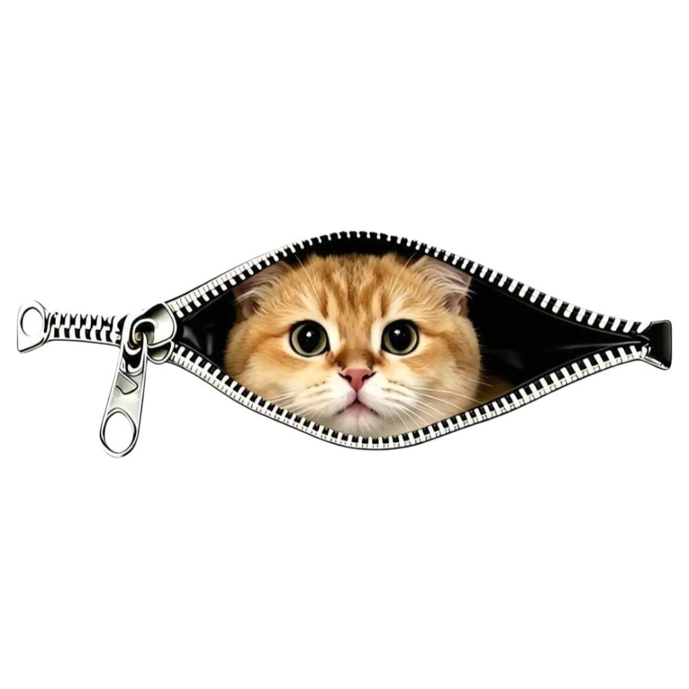 Waterproof Cat Car Sticker Scratch Covering Pet Car Decoration Sticker  Scratch Covering Golden Shaded Cat