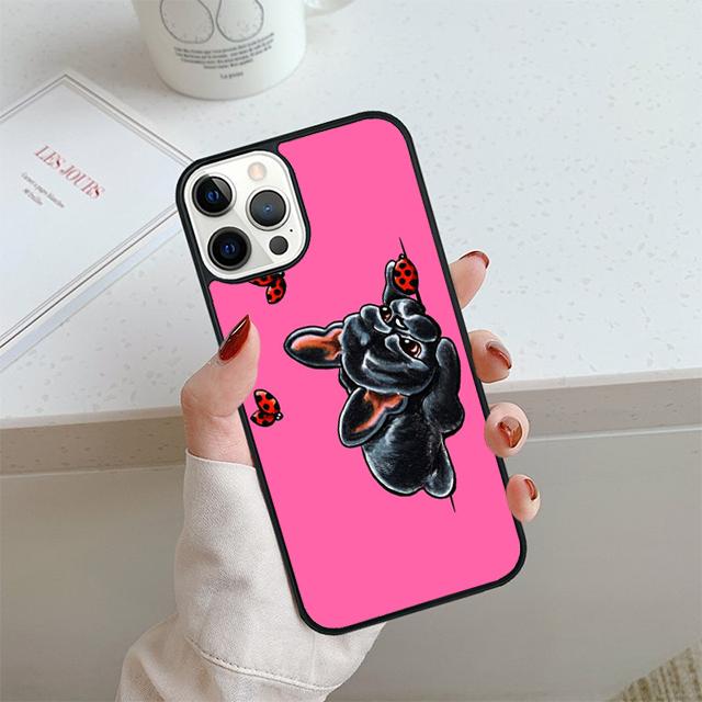 French Bulldog Cute Cartoon Phone Case For iPhone 17 Air 14 15 16 13 12 Cover For Apple Pro Max Plus Coque