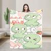 Two  BFDI Cartoon Animated Blanket  Flannel Novelty Warm Throw Blanket for Home Decoration