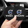 2Pcs Carbon Fiber Coaster Car Water Cup Anti-slip Pad Mat Auto Interior For Volvo Rdesign XC60 XC90 V50 XC40 V70 S90 V60 V40 S60