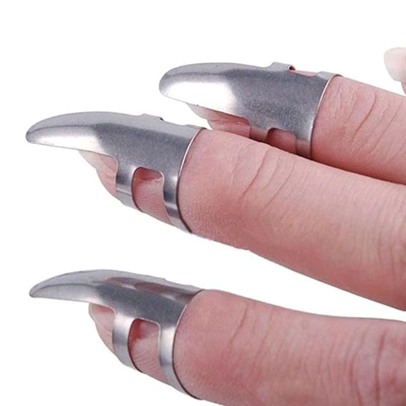 8pcs Adjustable Metal Finger Thumb Picks Plectrum for Fingerstyle Guitar Bass