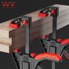 1 PCS Woodworking Work Bar 4'-16' F-Clamp Clip Set Hard Ratchet Release DIY Carpentry Hand Tool Light-Duty Woodworking