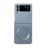 New Model Suitable for Samsung ZFLIP7 Foldable Wireless Charging Mobile Phone Case Zflip6 Liquid Metal Paint Magnetic Protective Case