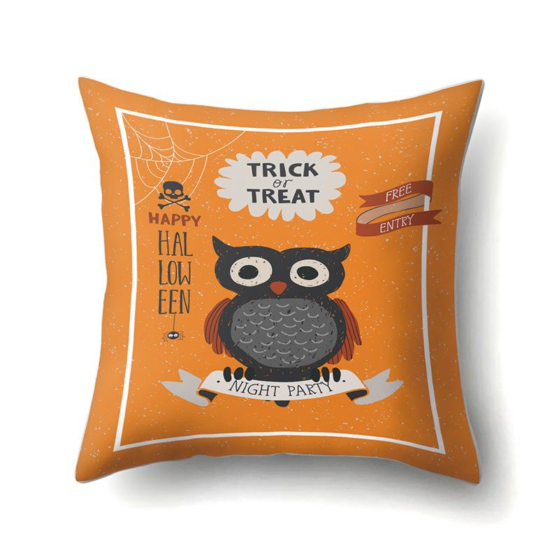 Halloween Pillowcase Car Waist Pillow Pumpkin Sofa Cushion Cover Office Home Living Room Pillowcase