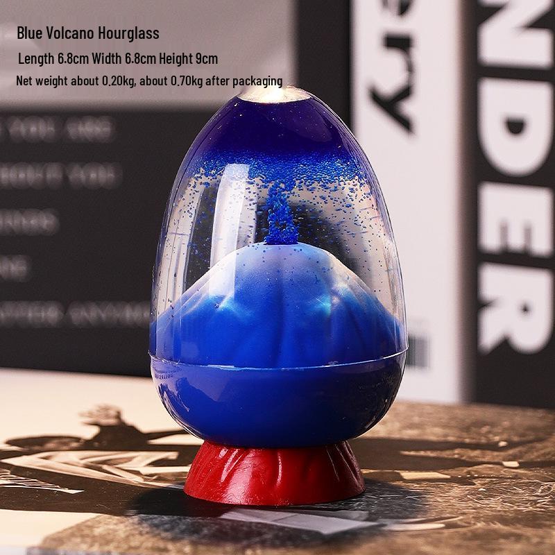 

Volcano Egg Eruption Ornament: Acrylic Liquid Hourglass Timer Volcano Hourglass