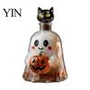 Home Bar Accessories Halloween Ghost Whiskey Decanter, Pumpkin And Cat Stopper Decor, High Decorative Alcohol Dispenser Borosilicate Glass Creative