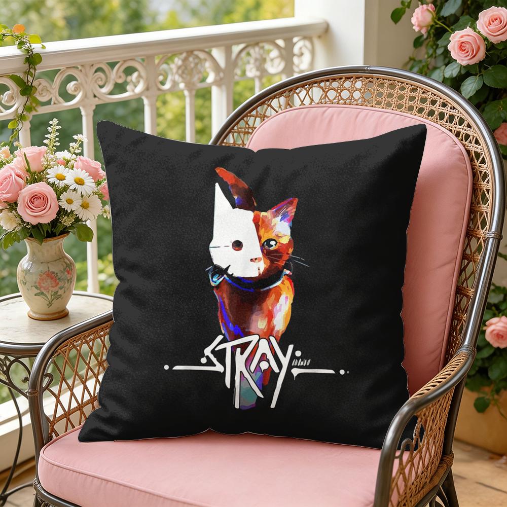 Game SStray Cushion Cover Soft Plush Throw Pillow Cover  DoubleSided Decorative Cushion Case  Sofa Bedroom Home Decor