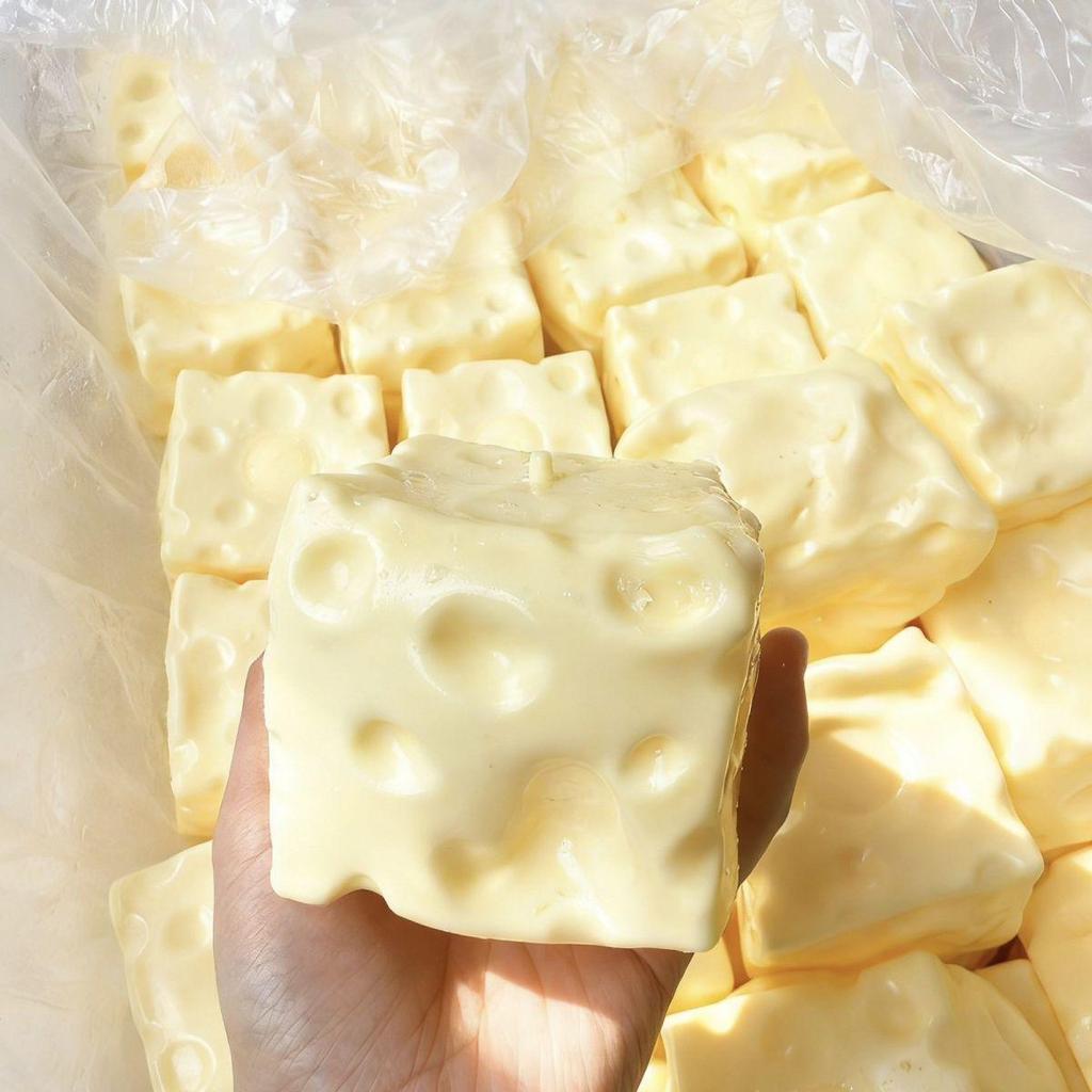 Handcrafted Squeeze Stress Relief Cheese Moldable Ball Toy