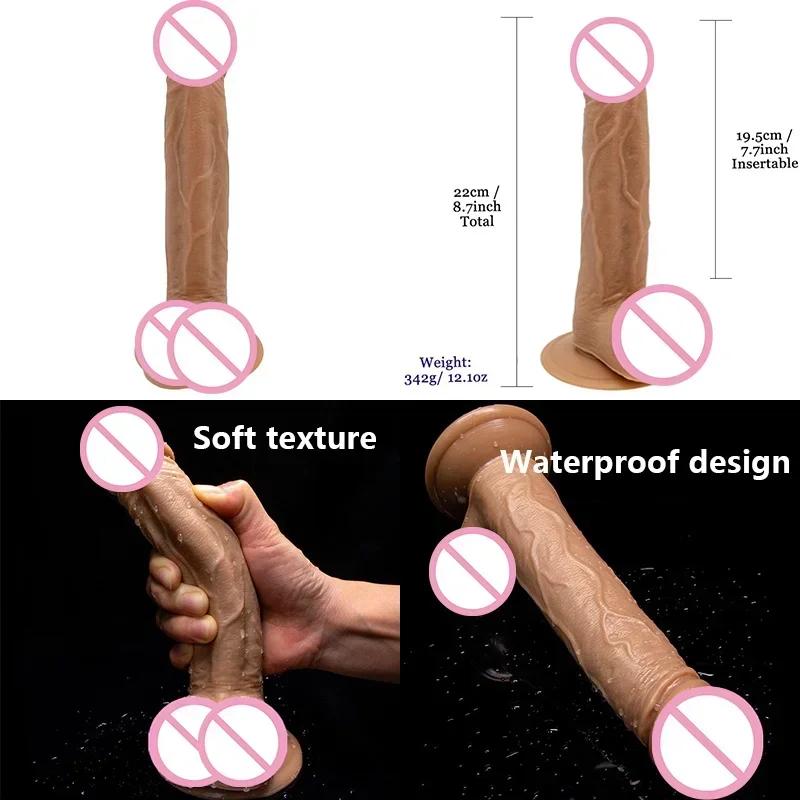Sex Chop Black Dildo Artificial Penis Male Masturbator Rubber Anus Womens Sex Toy Rubber Asses Strap On Dilldo ?Vibrator Toys