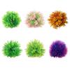 Artificial Aquatic Plant Colorful Pinecone Ball Aquarium Grass Ornament Decorative Ball Terrarium Aquascaping Decor Ornament for Fish Tank