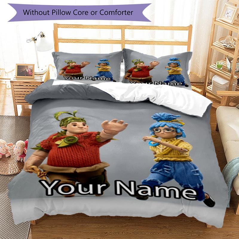 3pcs Custom Name May & Cody Bedding Set Duvet Cover Closure Includes 1 Duvet Cover & 2 Pillowcases, Soft and Comfortable for All Seasons.