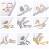 Trendy Earring Clasp Hooks Fasteners 18K Gold Plated/Rhodium Lever-Back Ear Wire For DIY Earring Jewelry Making Accessories