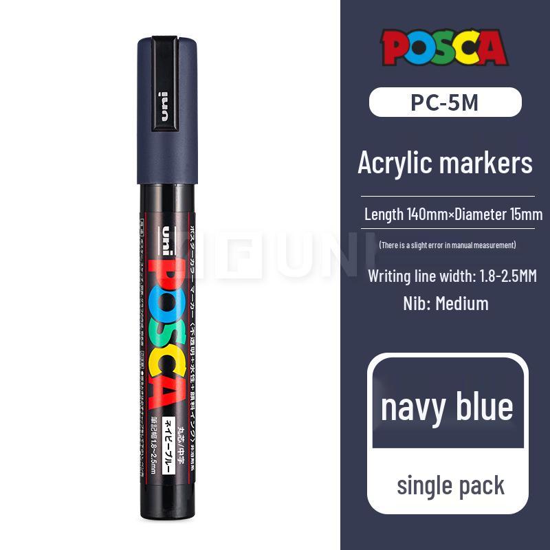 Mitsubishi UNI POSCA PC-5M Weißer Farbe-Marker für Poster - Kontaktieren Sie den Kundenservice für große Mengen