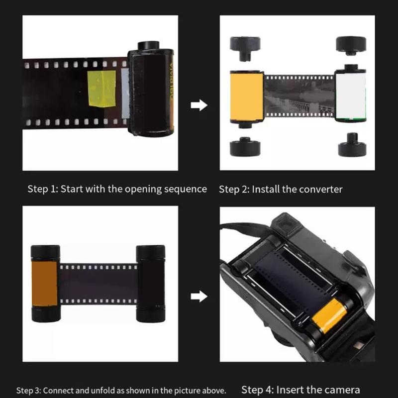 Herramienta de Conversión de Película Permitiendo la Adaptación de Película 135 a Formato 120 Para Diversas Cámaras Fotográficas Convertidor de Película