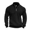 Men's Zipper Sweater Stand Up Collar Casual Knit Pullover