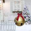 2025 Christmas PVC Inflatable Balls Xmas Tree Bell Shape Hang Decorated balloon Balls for Patio Garden Wedding Decoration