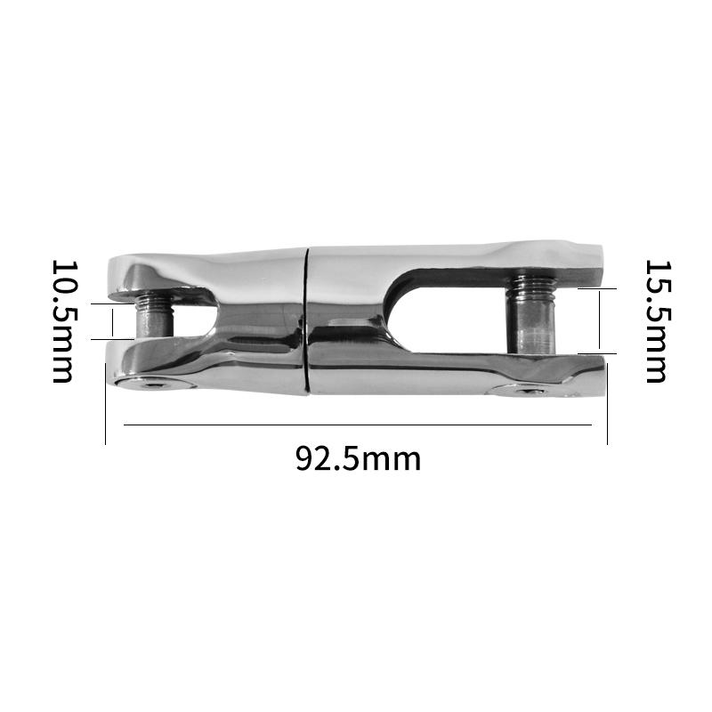 

AndyMarine Heavy 316 Stainless Steel Boats Anchor Chain Swivel Connector Marine Boat for 6-8mm/10-12mm Chain Rotation Connector 6-8mm