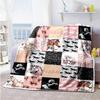 Horse55 Customize Your Name Blanket Multi-purpose Personalized Blanket Comfortable Versatile for Bed Chair Office Chair Nap Four Seasons Universal