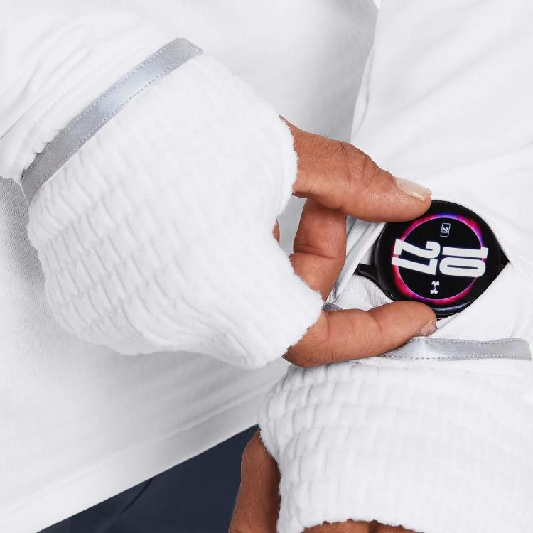 Under Armour Qualifier ColdGear Long Sleeve Fitness Top Women Tops White 1379343-100