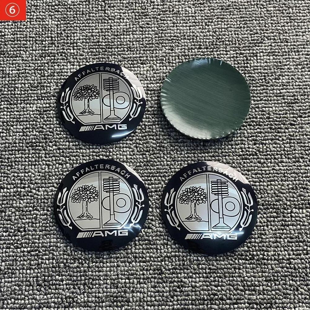 

Car Sticker New 2025 For Mercedes Benz 4pcs 3D 56mm 65mm 75mm For Mercedes Benz Car emblem Wheel hub Center Cap Badge covers sti 56mm